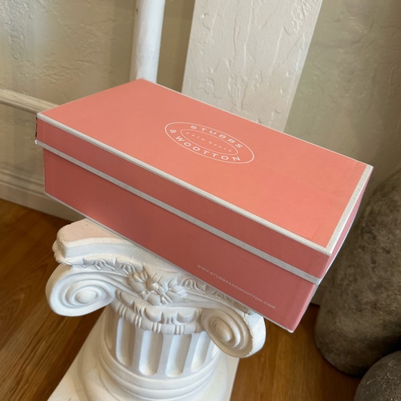 LoveShackFancy x Stubbs and Wootton Rose Bow Slipper in Fuchsia Pink Velvet - Picture 13 of 15